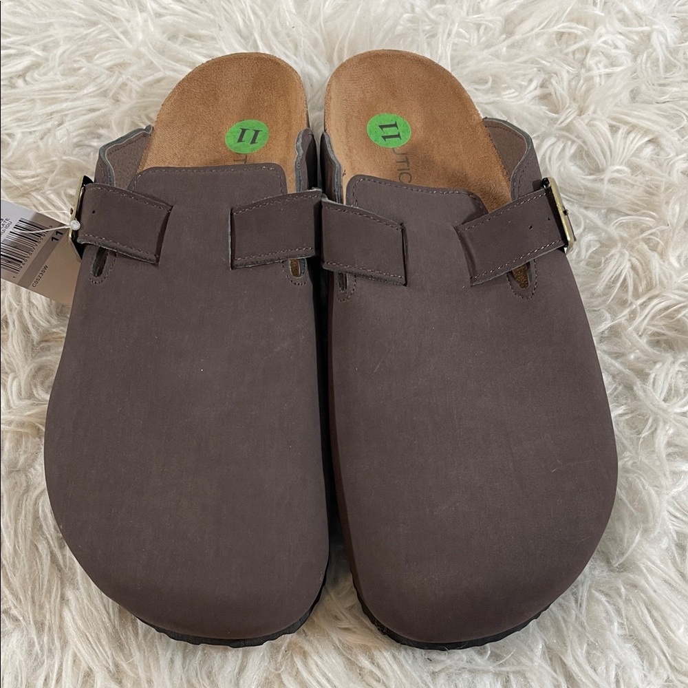 NAUTICA Slip On Loafers Shoes Dark Brown Size 11 NEW - Picture 2 of 13
